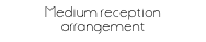 Medium reception arrangement